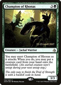 Champion of Rhonas (159) [Prerelease Cards]