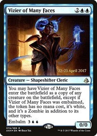 Vizier of Many Faces (74) [Prerelease Cards]