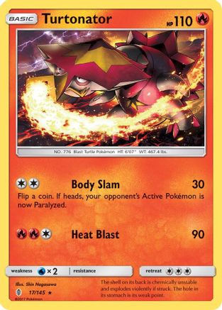 Turtonator 017/145  SM  Guardians Rising - Rare