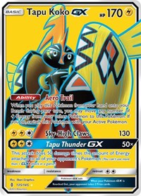 Tapu Koko GX (Full Art) (135/145) [SM - Guardians Rising]