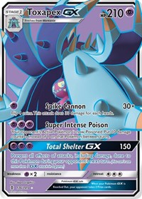Toxapex GX (Full Art) (136/145) [SM - Guardians Rising]
