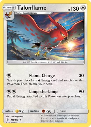 Talonflame 111  SM  Guardians Rising - Rare