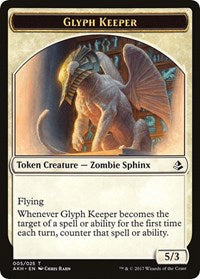 Glyph Keeper // Warrior Double-Sided Token (5 // 17) [Amonkhet]