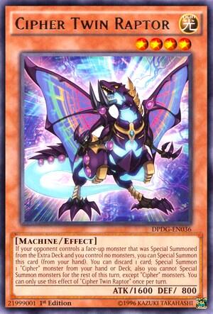 Cipher Twin Raptor (DPDG-EN036) [Duelist Pack: Dimensional Guardians]