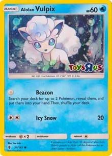 Alolan Vulpix - 21/145 (Toys R Us Promo) (021/145) [Miscellaneous Cards & Products]