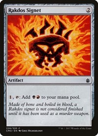 Rakdos Signet (226) [Commander Anthology]