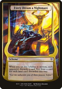 Every Dream a Nightmare (Archenemy: Nicol Bolas) (6) [Oversize Cards]