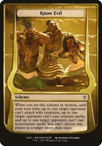 Know Evil (Archenemy: Nicol Bolas) (8) [Oversize Cards]