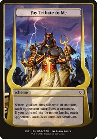 Pay Tribute to Me (Archenemy: Nicol Bolas) (14) [Oversize Cards]