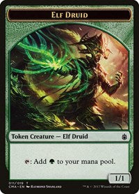 Elf Druid Token (011) (11) [Commander Anthology]