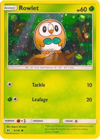 Rowlet - 9/149 (Cosmos Holo) (009/149) [Miscellaneous Cards & Products]