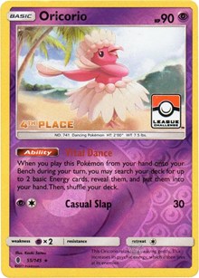 Oricorio - 55/145 (League Challenge) [4th Place] (055/045) [League & Championship Cards]
