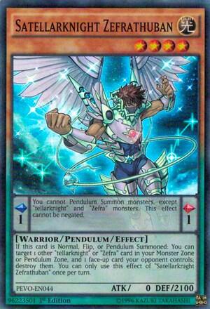 Satellarknight Zefrathuban (PEVO-EN044) [Pendulum Evolution]