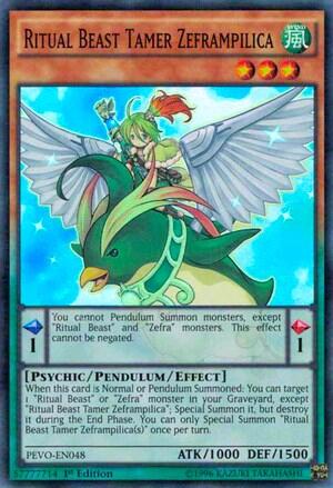 Ritual Beast Tamer Zeframpilica (PEVO-EN048) [Pendulum Evolution]
