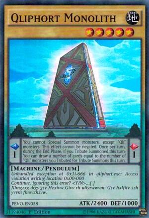Qliphort Monolith (PEVO-EN058) [Pendulum Evolution]