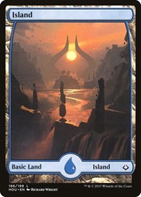 Island (186) - Full Art (186) [Hour of Devastation]