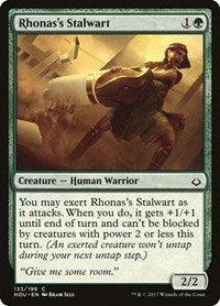 Rhonas's Stalwart (133) [Hour of Devastation]