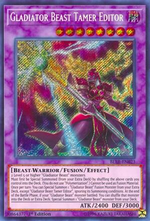 Gladiator Beast Tamer Editor (BLLR-EN023) [Battles of Legend: Light's Revenge]