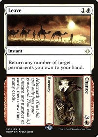 Leave // Chance (153) [Prerelease Cards]