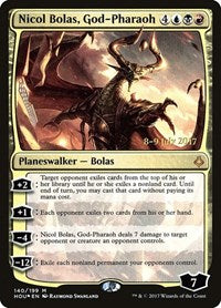 Nicol Bolas, God-Pharaoh (140) [Prerelease Cards]