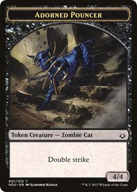 Adorned Pouncer // Horse Double-Sided Token (1 // 10) [Hour of Devastation]