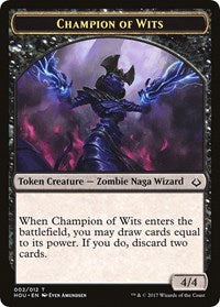 Champion of Wits // Insect Double-Sided Token (2 // 12) [Hour of Devastation]