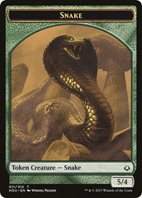 Snake // Warrior Double-Sided Token (11 // 17) [Hour of Devastation]