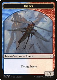 Insect // Warrior Double-Sided Token (12 // 17) [Hour of Devastation]