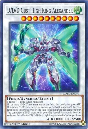 D/D/D Gust High King Alexander (COTD-EN040) [Code of the Duelist]