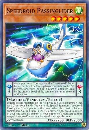 Speedroid Passinglider (COTD-EN098) [Code of the Duelist]
