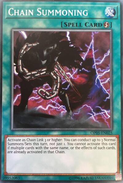 Chain Summoning (OP05-EN025) [OTS Tournament Pack 5]