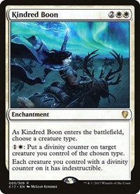 Kindred Boon (5) [Commander 2017]