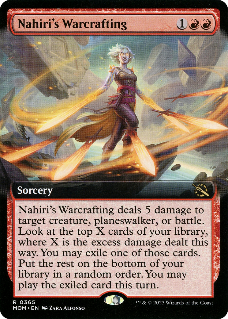 Nahiri's Warcrafting (Extended Art) (MOM-365) - March of the Machine: (Extended Art)