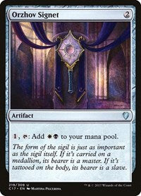 Orzhov Signet (219) [Commander 2017]