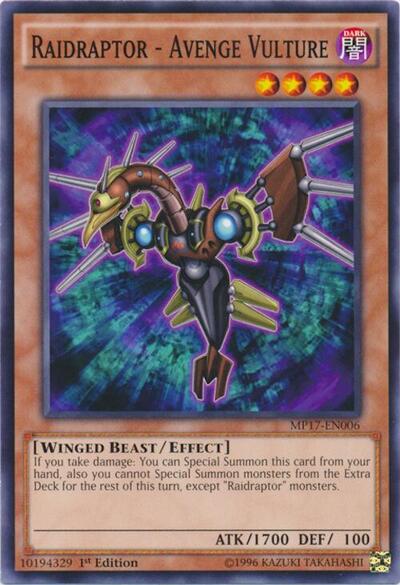Raidraptor - Avenge Vulture (MP17-EN006) [2017 Mega-Tins Mega Pack]