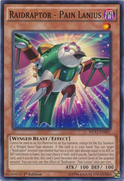Raidraptor - Pain Lanius (MP17-EN007) [2017 Mega-Tins Mega Pack]