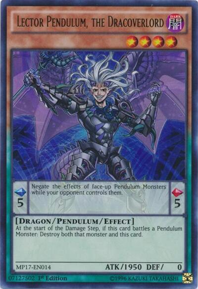 Lector Pendulum, the Dracoverlord (MP17-EN014) [2017 Mega-Tins Mega Pack]