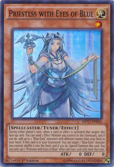 Priestess with Eyes of Blue (MP17-EN055) [2017 Mega-Tins Mega Pack]