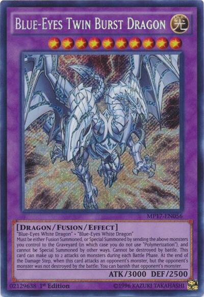Blue-Eyes Twin Burst Dragon (MP17-EN056) [2017 Mega-Tins Mega Pack]