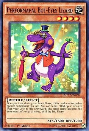 Performapal Bot-Eyes Lizard (MP17-EN058) - 2017 Mega-Tins Mega Pack 1st Edition
