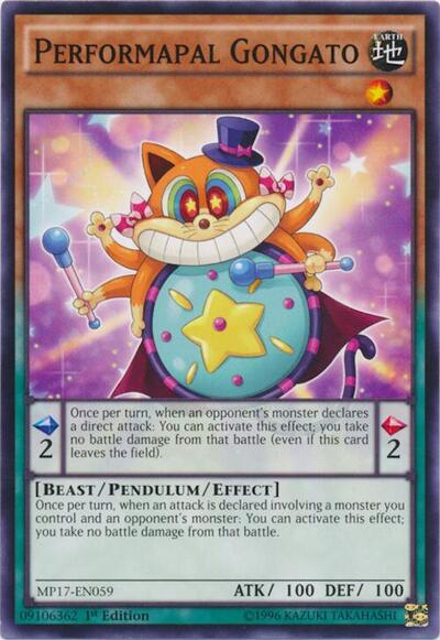 Performapal Gongato (MP17-EN059) [2017 Mega-Tins Mega Pack]