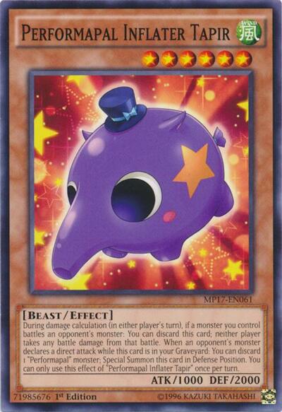 Performapal Inflater Tapir (MP17-EN061) [2017 Mega-Tins Mega Pack]