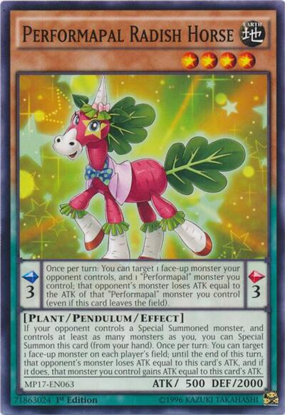 Performapal Radish Horse (MP17-EN063) [2017 Mega-Tins Mega Pack]