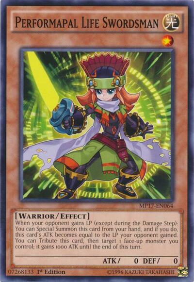 Performapal Life Swordsman (MP17-EN064) [2017 Mega-Tins Mega Pack]