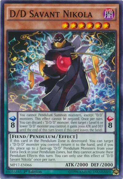D/D Savant Nikola (MP17-EN066) [2017 Mega-Tins Mega Pack]