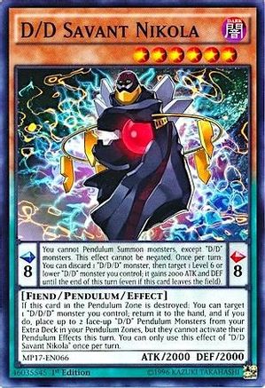 D/D Savant Nikola (MP17-EN066) - 2017 Mega-Tins Mega Pack 1st Edition