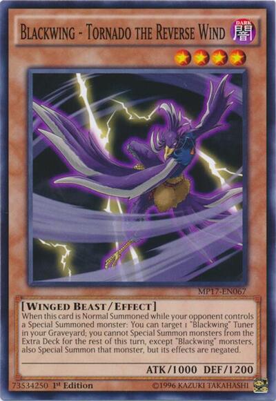 Blackwing - Tornado the Reverse Wind (MP17-EN067) [2017 Mega-Tins Mega Pack]