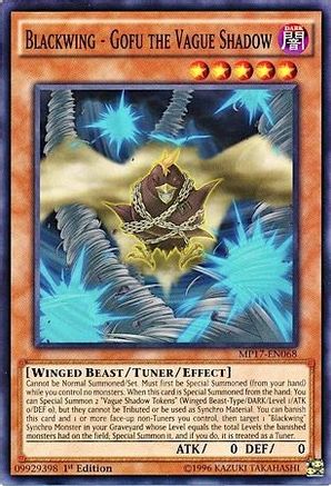 Blackwing - Gofu the Vague Shadow (MP17-EN068) - 2017 Mega-Tins Mega Pack 1st Edition