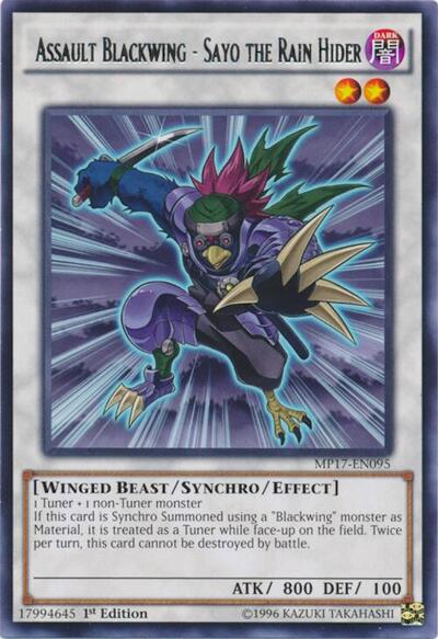 Assault Blackwing - Sayo the Rain Hider (MP17-EN095) [2017 Mega-Tins Mega Pack]