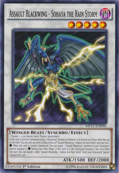 Assault Blackwing - Sohaya the Rain Storm (MP17-EN096) [2017 Mega-Tins Mega Pack]